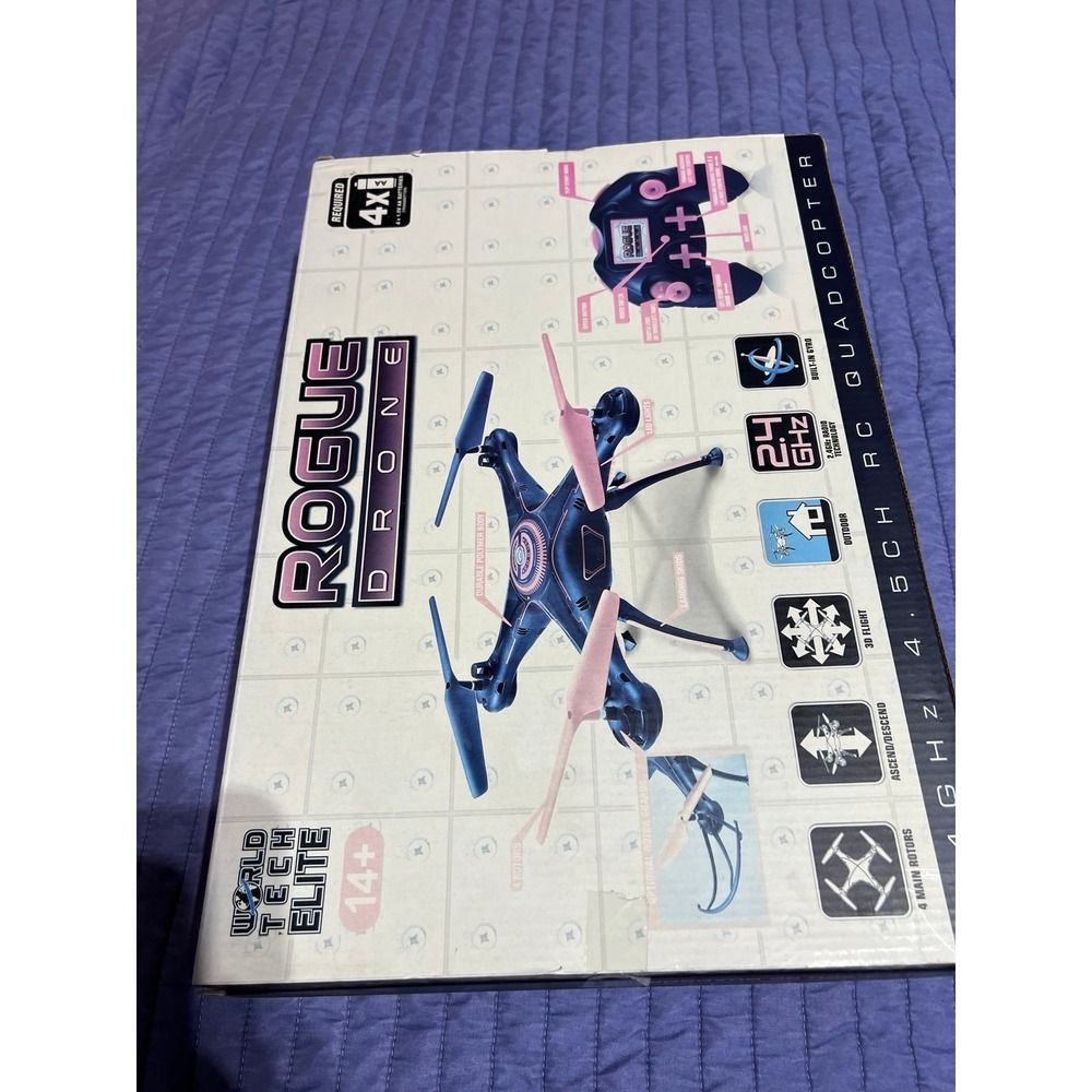 Rogue Drone Kids RC Quadcopter - Black & Red - Picture 4 of 6